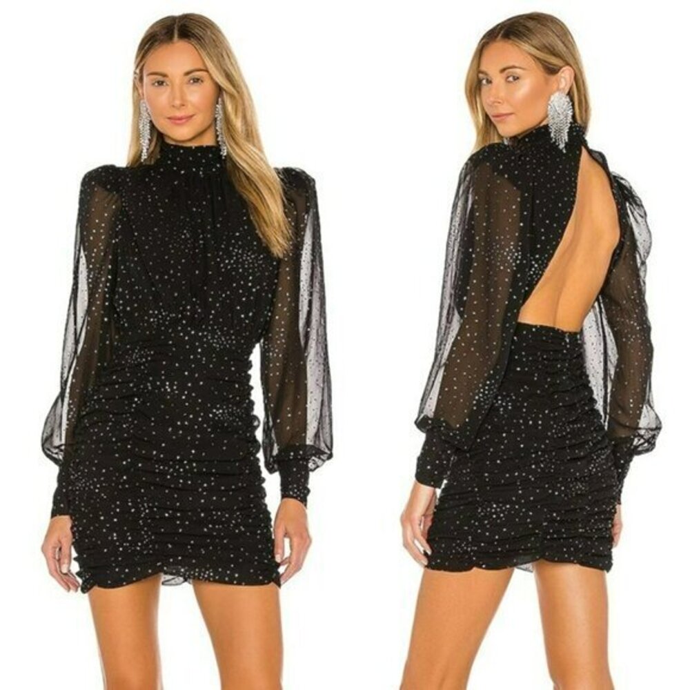 LPA Isla Dress - Black & Silver